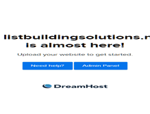 Tablet Screenshot of listbuildingsolutions.net